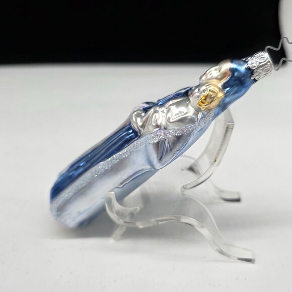 Inge Glas Madona With Child Glass Christmas Ornament Germany 5" - Picture 2 of 6